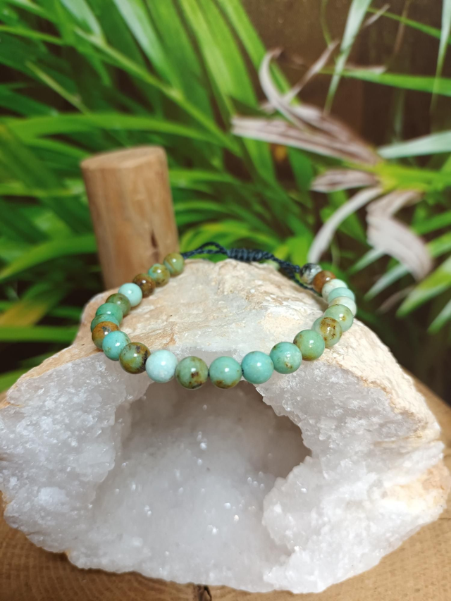 Bracelet en turquoise de Mongolie