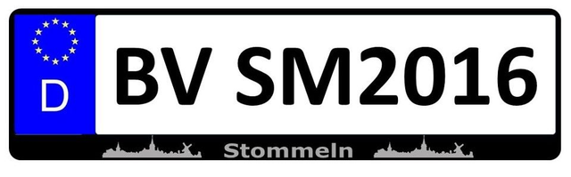 Kennzeichenhalter Skyline