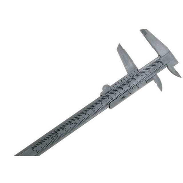6&quot; 150mm Plastic Caliper Vernier Gauge Ruler CALIPER 6 inches PLASTIC 150MM