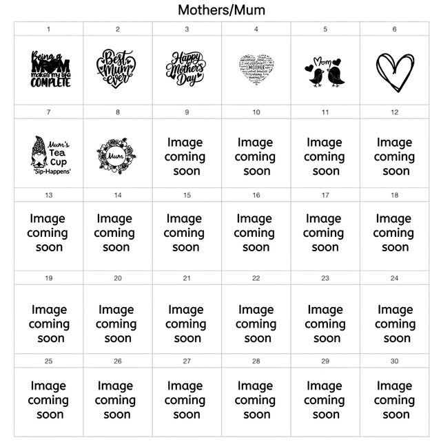 Mothers/Mum Wood Coaster's