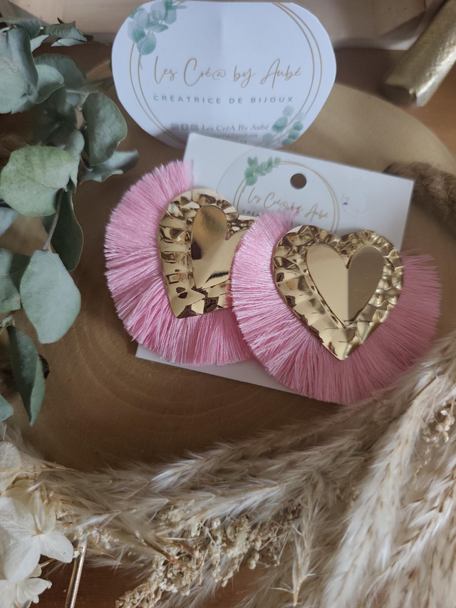 BO BIG BOHEME GOLD/ POMPONS ROSE 0001229