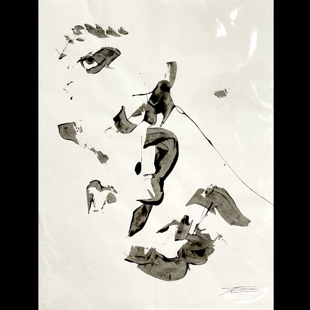 Oeuvre sur papier - Sourire 201001 - 50x65cm