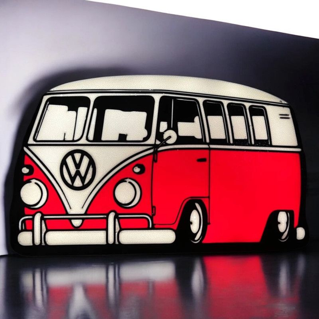  Lampe 3D Van Combi VW LED - L’icône du road trip illumine ton espace !