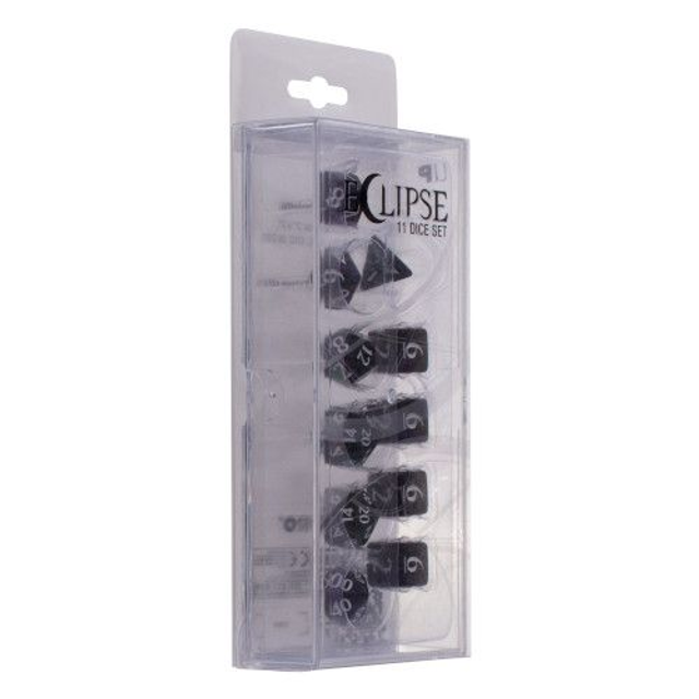 Eclipse 11 Dice Set - Jet Black