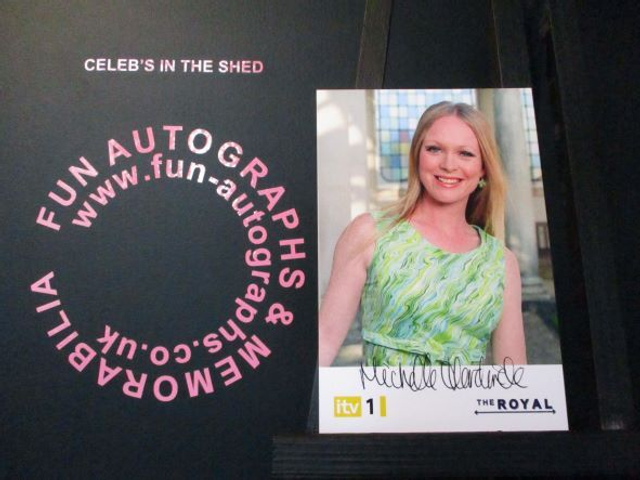 Michelle Hardwick (Lizzie Hopkirk) Original Pre-Print Yellow The Royal 6x4 Cast Card