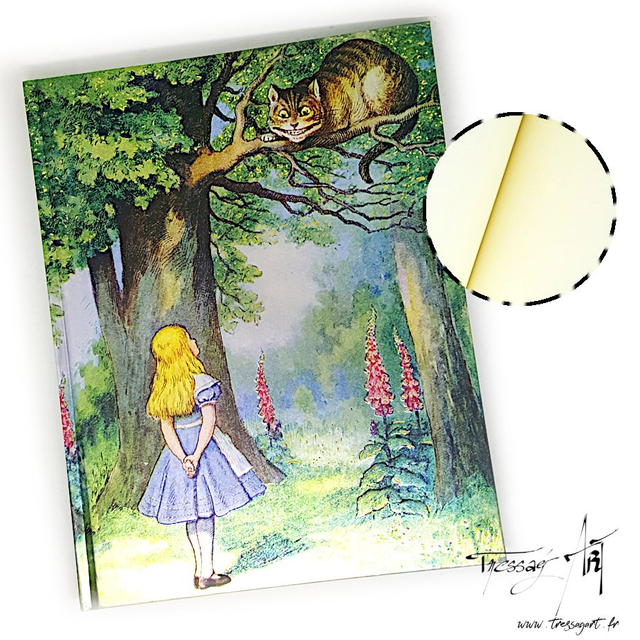 FLAMETREE - CARNET RIGIDE GRAND ALICE AU PAYS DES MERVEILLES - TB015