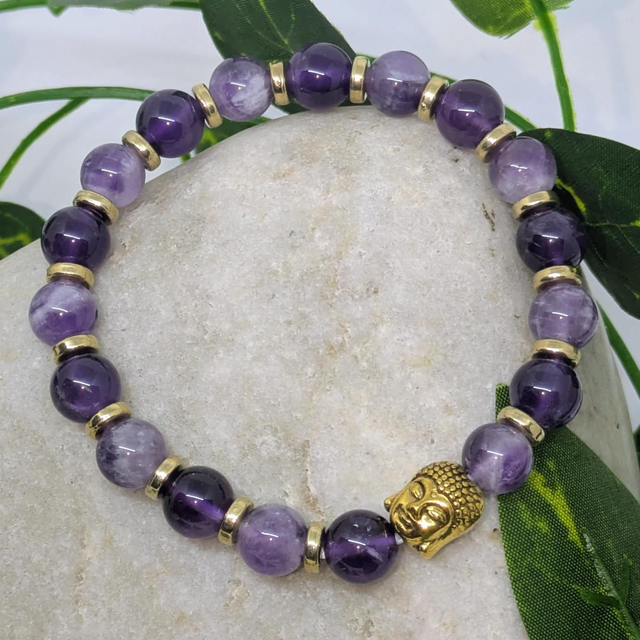 Bracelet &quot;Améthyste&quot; 8mm BR-062