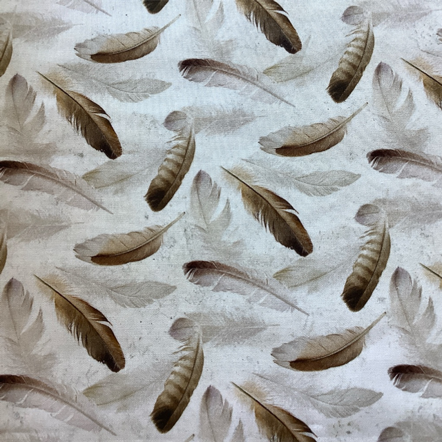 35 cm Patchworkstoff „Federn“