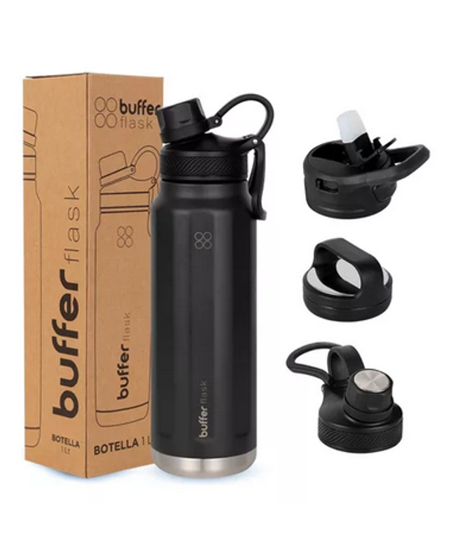 ermo Botella Termica Agua Acero Inoxidable Buffer 1l