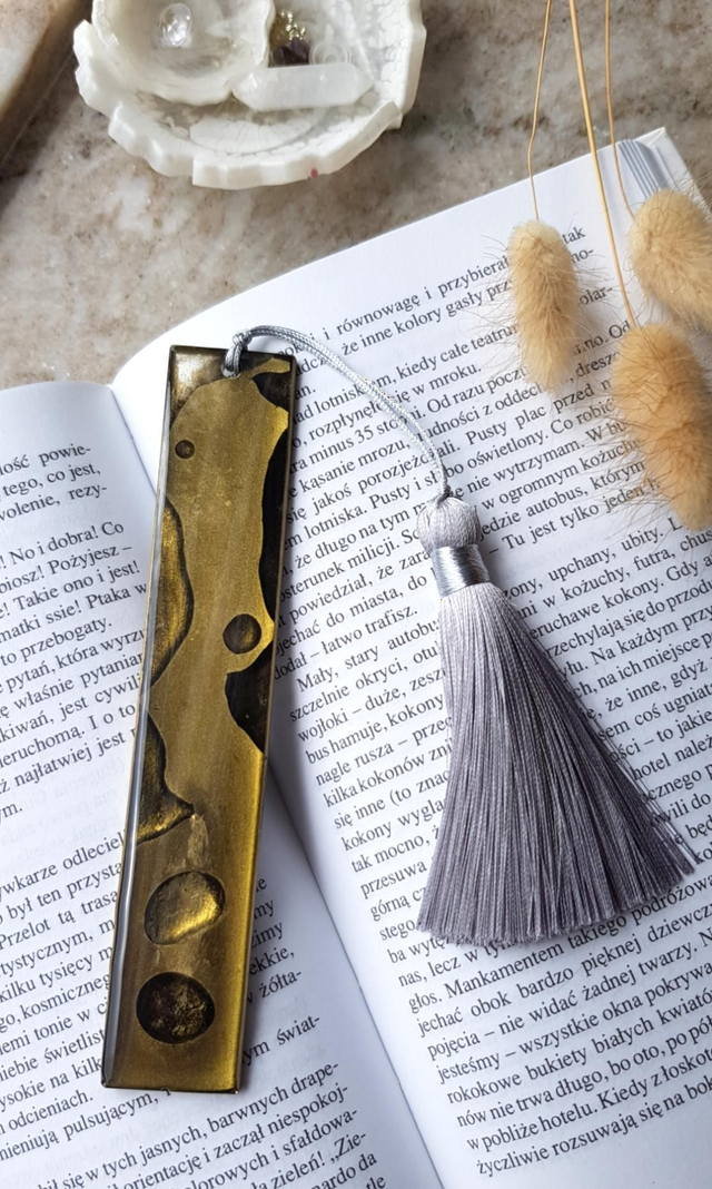 Handmade 3d metallic bookmark