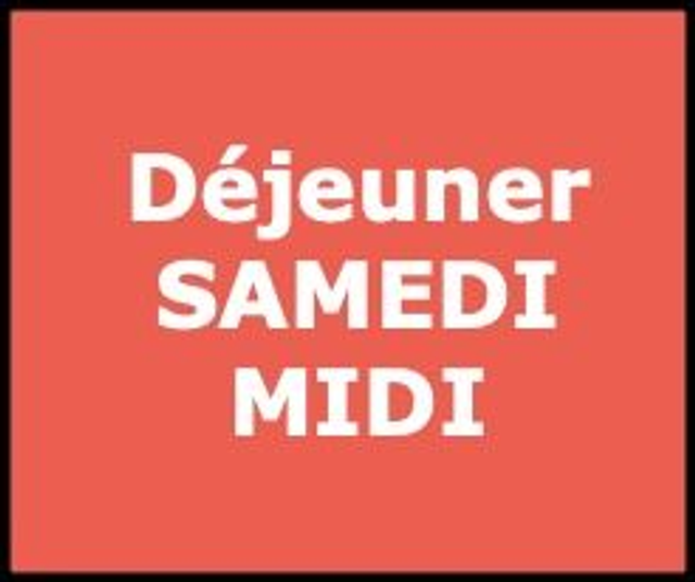Réservation repas SAMEDI MIDI