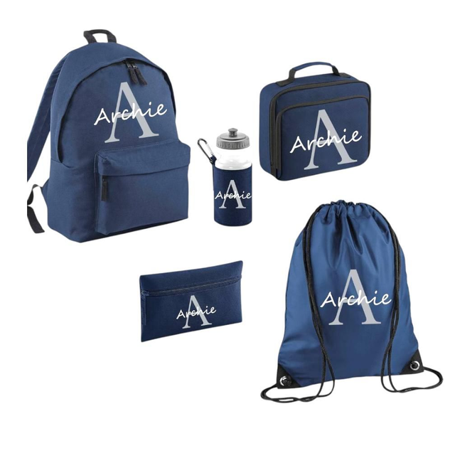 Personalised Back to School Backpack set
