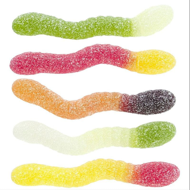 Vers Pik HARIBO – Bonbons Acidulés Bicolores 100g
