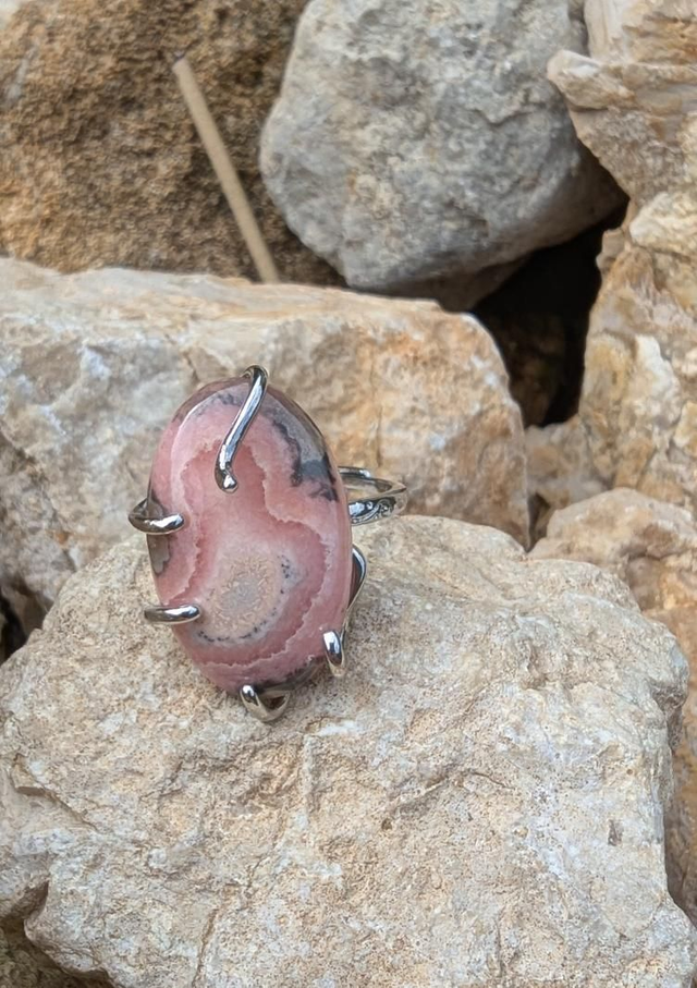 Bague en Rhodochrosite
