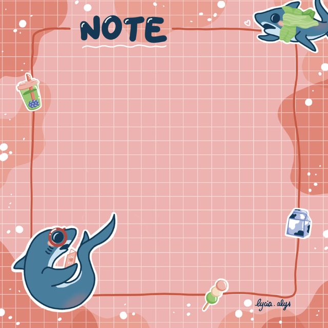 Memo pad - requins
