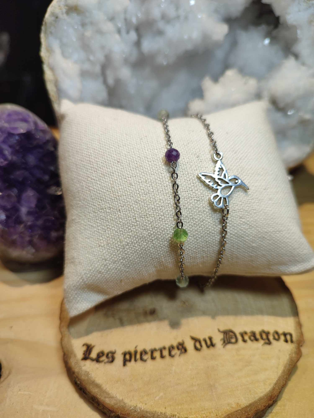 bracelet double colibri