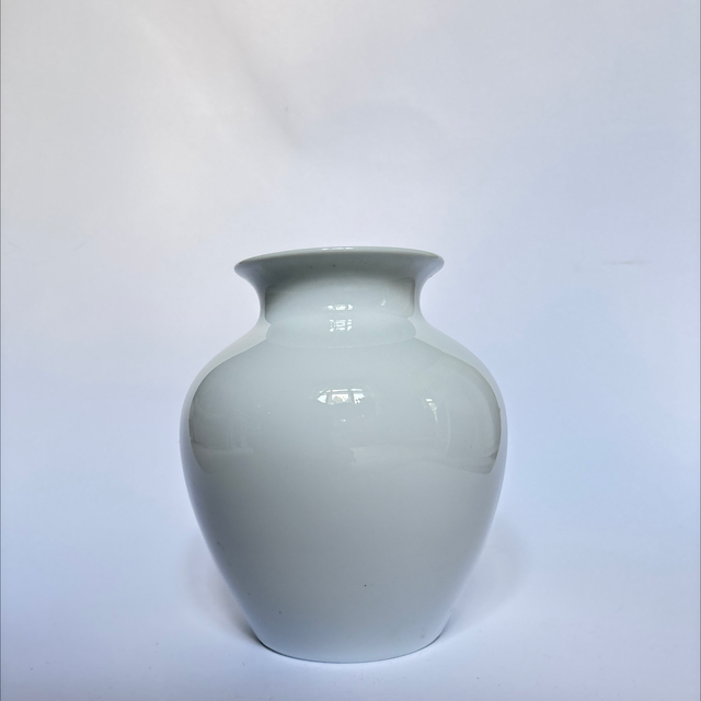 Weiße  Hutschenreuther Op-Art Vase