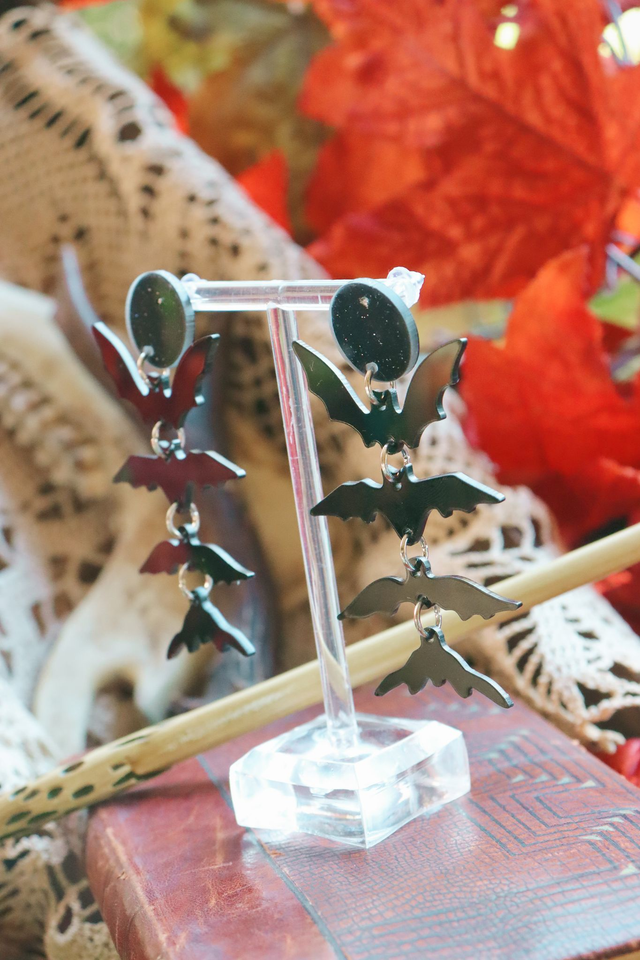 Boucles d'oreille • Bat