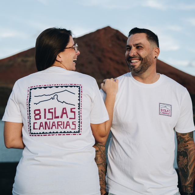 Camiseta 8 Islas Canarias Burdeos
