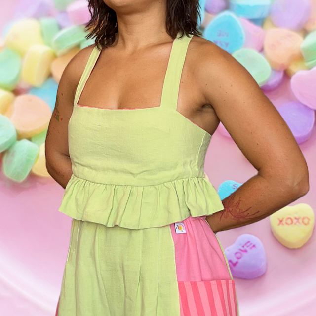 Crop top froufrou - taille 1
