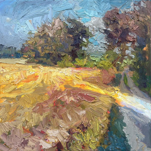 Wenn die Kraniche rufen – Öl auf Leinwand, 80 × 80 cm, 2026 | When the Cranes Call