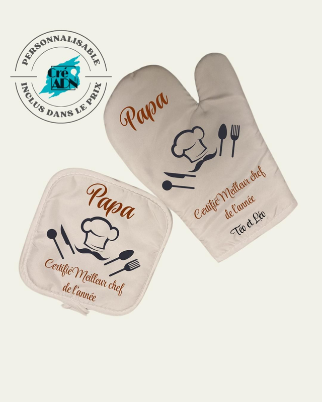 Kit gants de cuisine et manique 