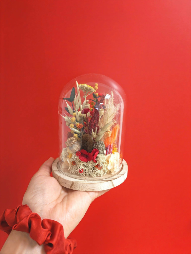 Cloche fleurie taille M - Balade en forêt 🍂