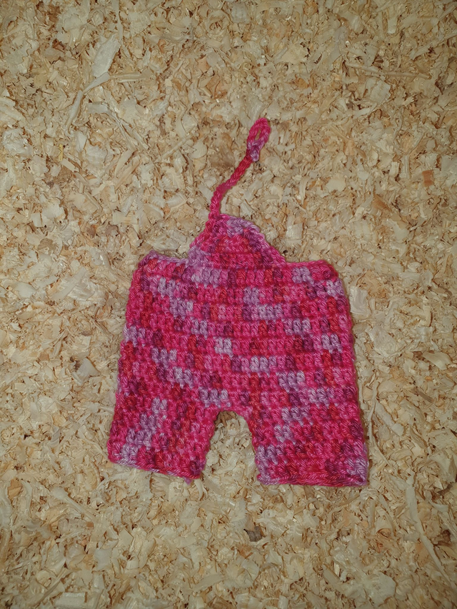 Salopette pour Camille en dégradé de Fushia (seule)