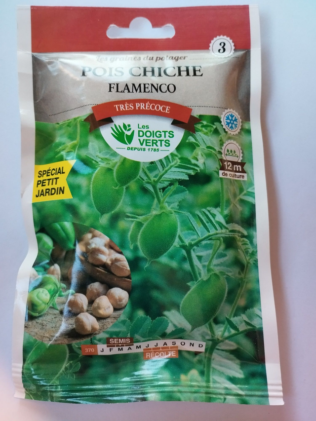 Pois Chiche Flamenco spécial petit jardin
