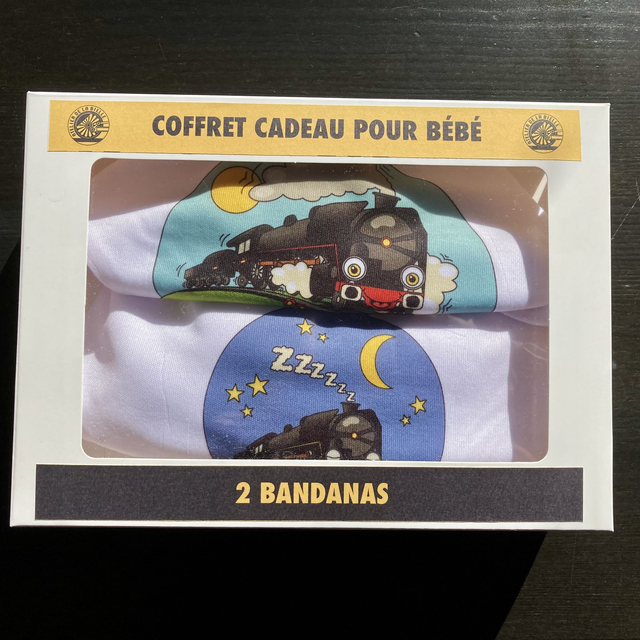 Coffret cadeau : 2 bandanas pour bébé