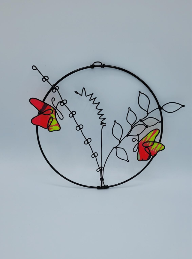 P26 Papillons fleur cercle