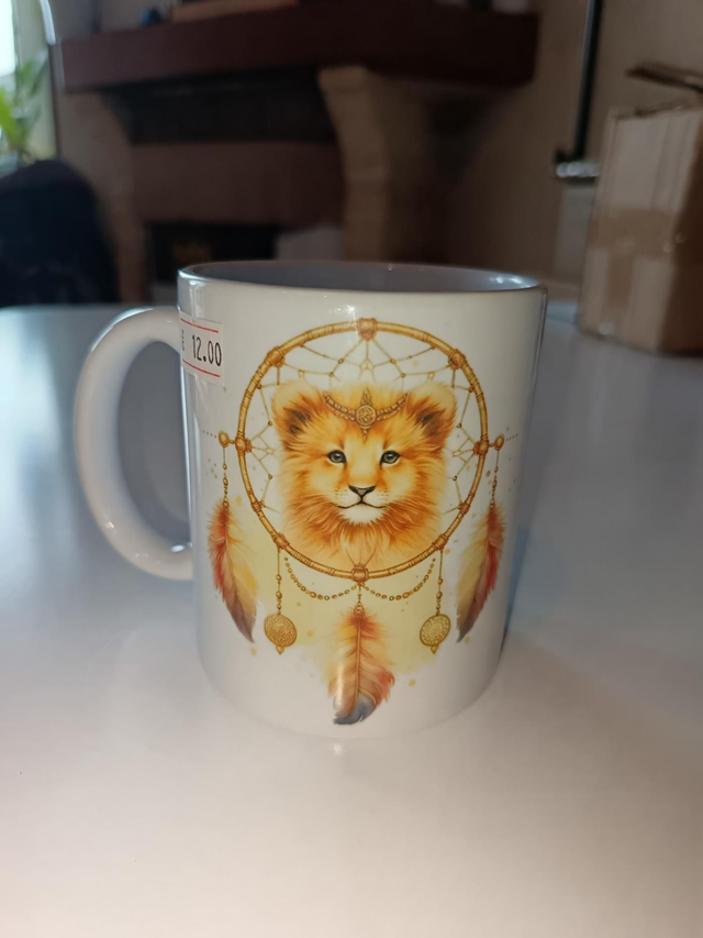 Tasse lion attrape rêves 