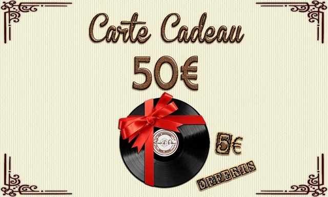 Carte cadeau de 50€ = 5€ offerts!