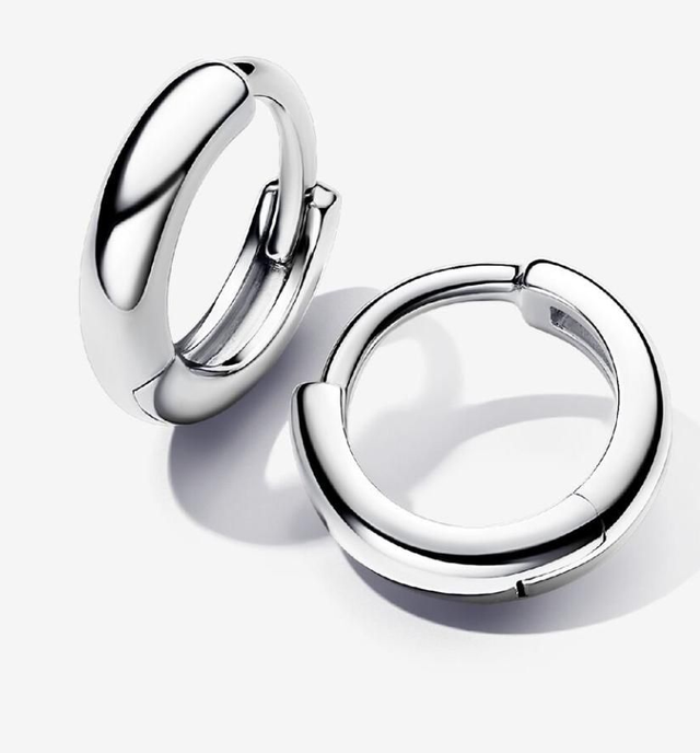 Petites Boucles d&#039;Oreilles Créoles Huggie Rondes (11mm)
Argent 925/1000e