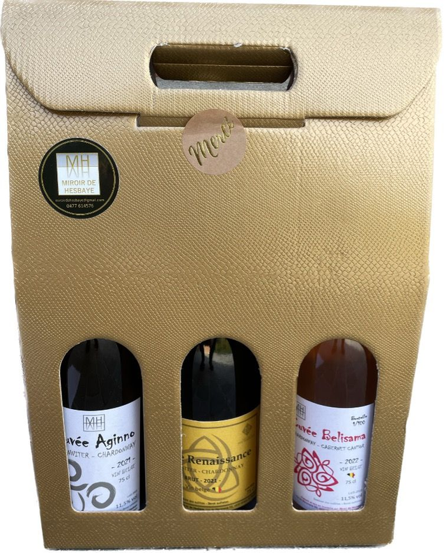 Coffret 3 bouteilles or