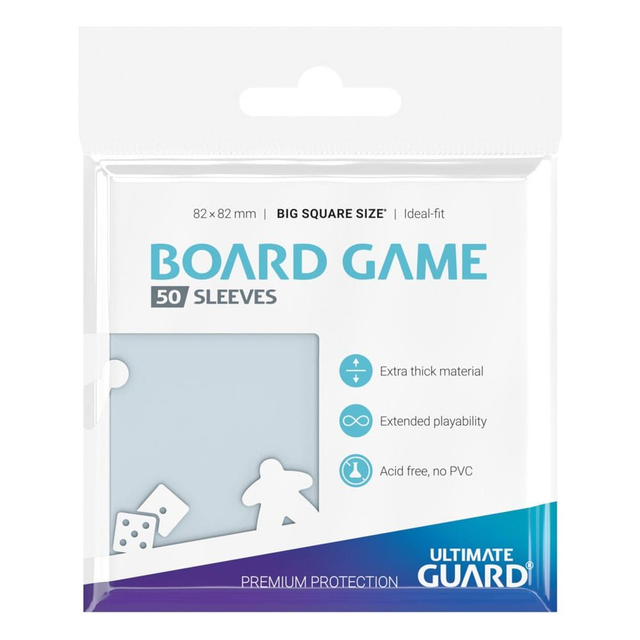 Ultimate Guard: Premium Soft Sleeves for Board Game Cards Big Square (50)