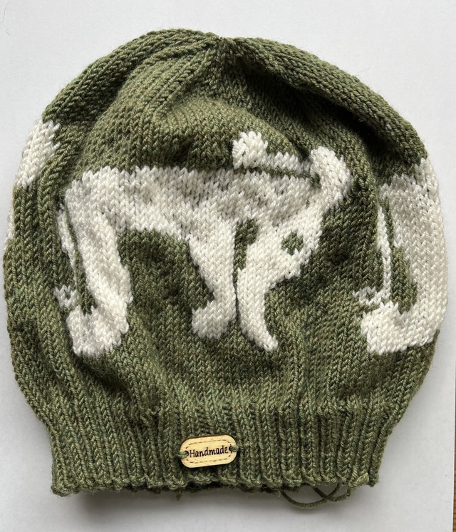 Pictish Beast Hat - Olive Green