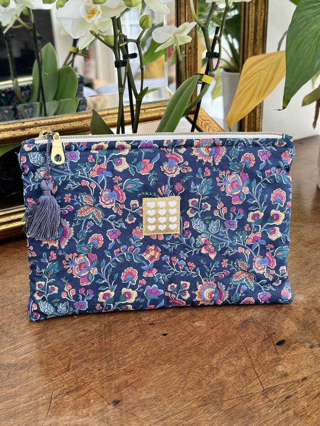 Pochette plate matelassée L