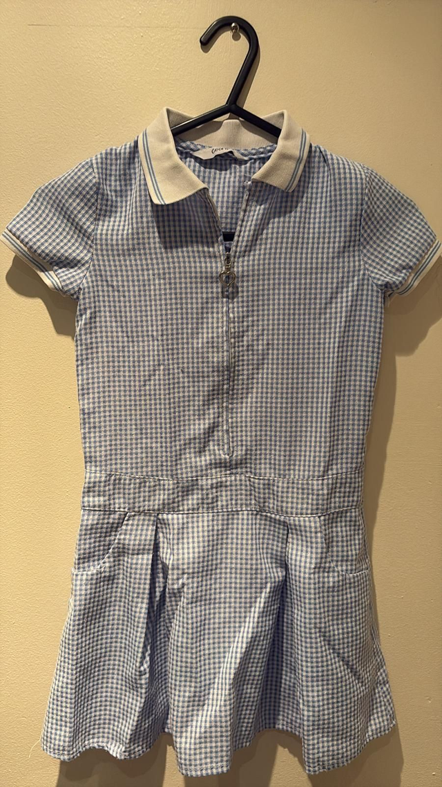 Summer Dresses Blue Age 5-6 (D17)