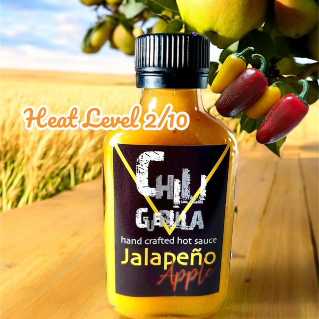  "Jalapeño Apple" Chiliguerilla Hand Crafted Hot Sauce 100ml. 14,95€/100ml 