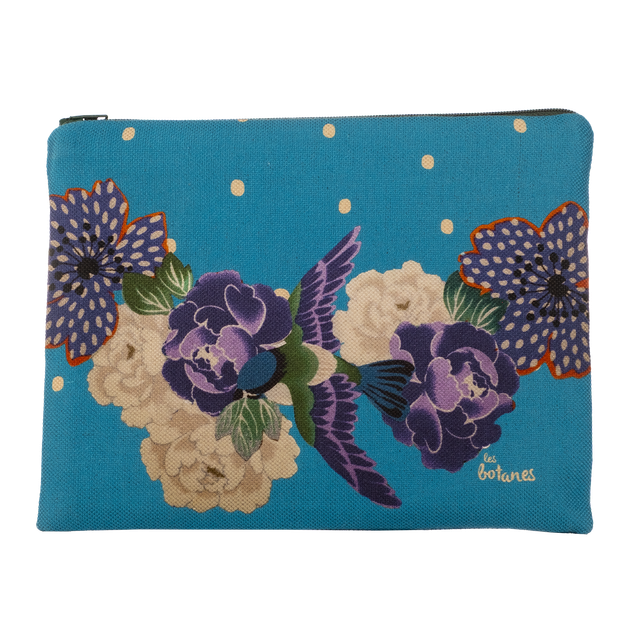 Trousse à Tout - Bleu - Lin et Coton