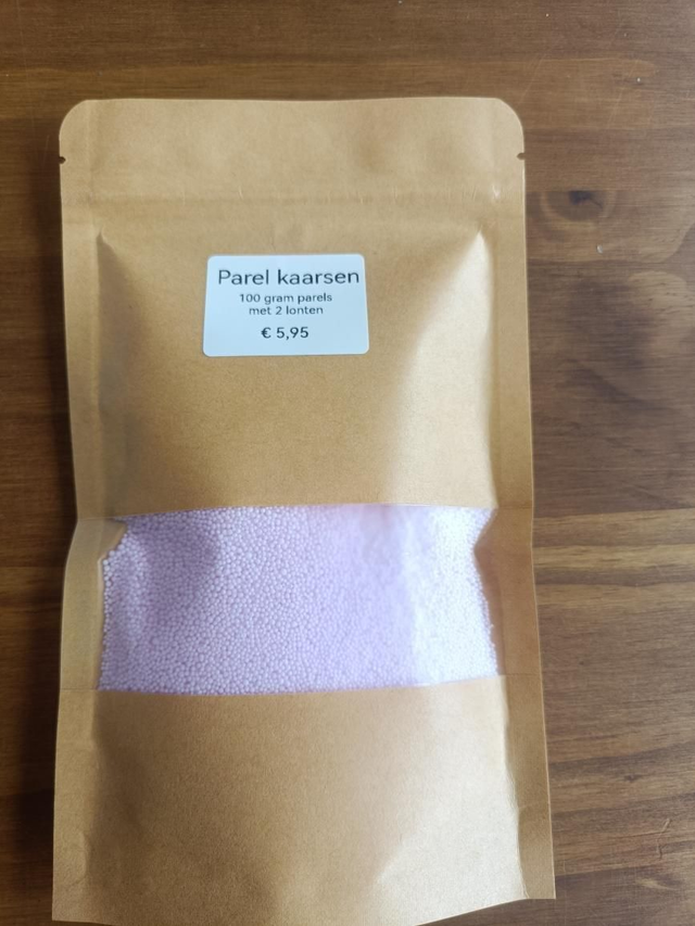 Parel kaarsen dreamy lilac