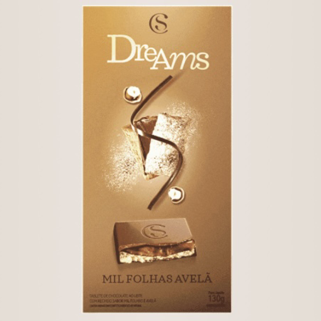 Tablete dreams mil folhas avelã 130g