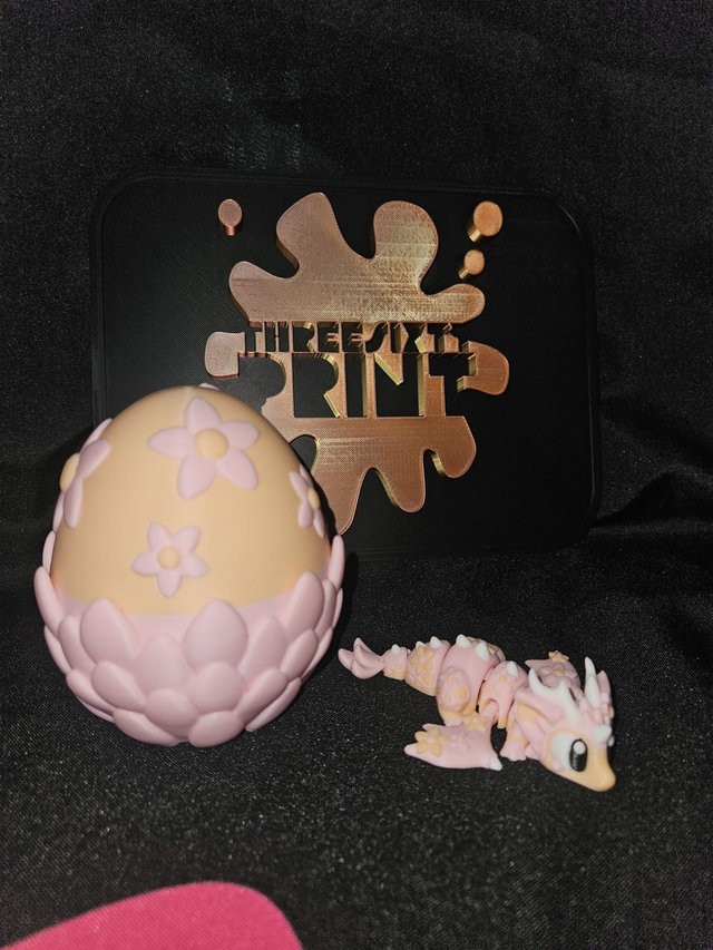 Flower Egg and Dragon