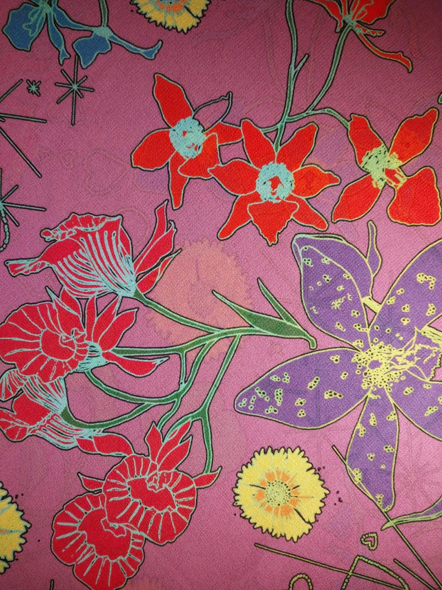 Orchidée Rose. Carré