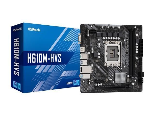 02.1.0038 – Scheda Madre ASRock H610M-HVS DDR4 LGA1700 – Entry Level per Intel 12ª/13ª Gen