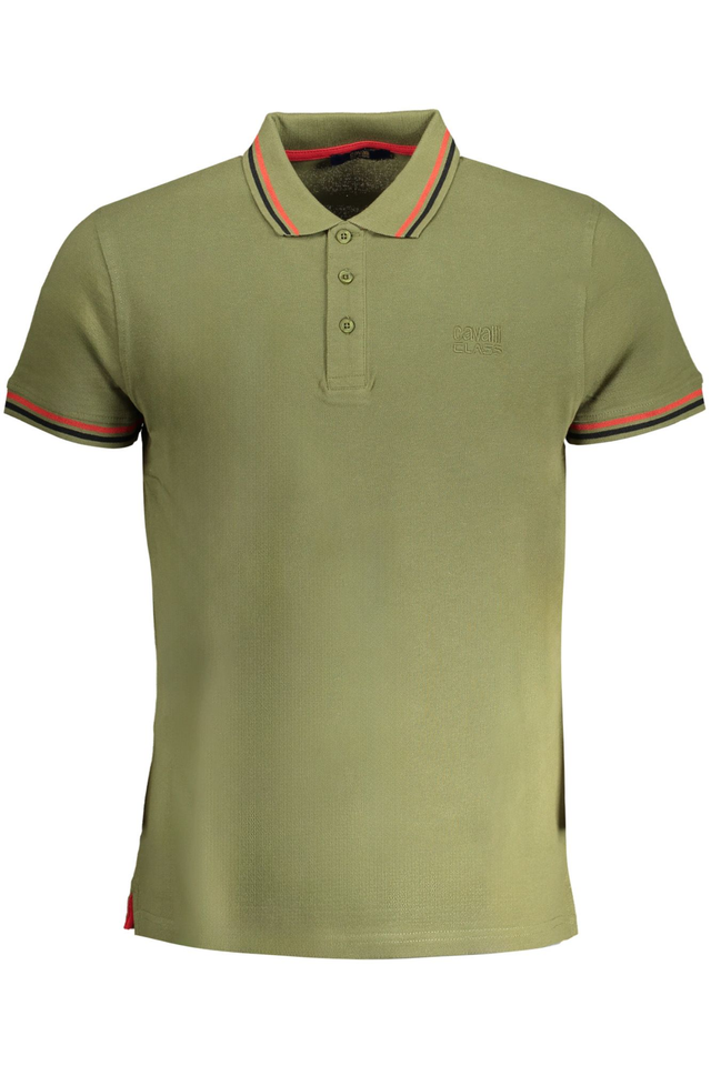 CAVALLI CLASS POLO MANICHE CORTE UOMO VERDE
