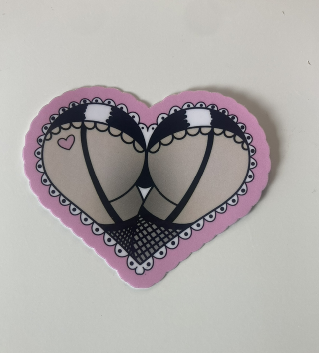 Classic Butt Heart Sticker