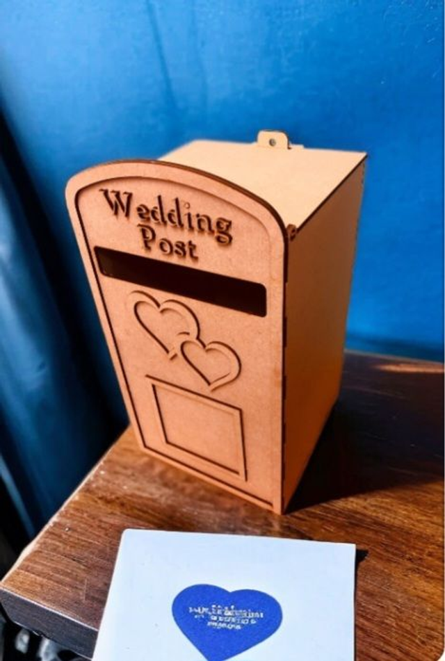 Hearts Wedding Post Box