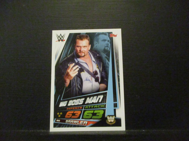Big Boss Man - W Legends Slam Attax Universe Original Trading Card #185